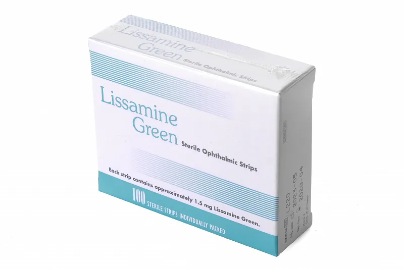 Полоски офтальмологические диагностические Lissamine GREEN